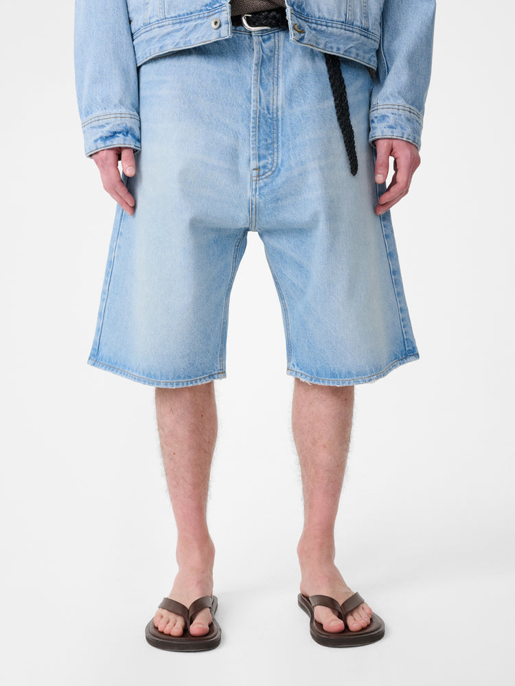 MARYLEBONE DENIM SHORT IN BLEACH WASH