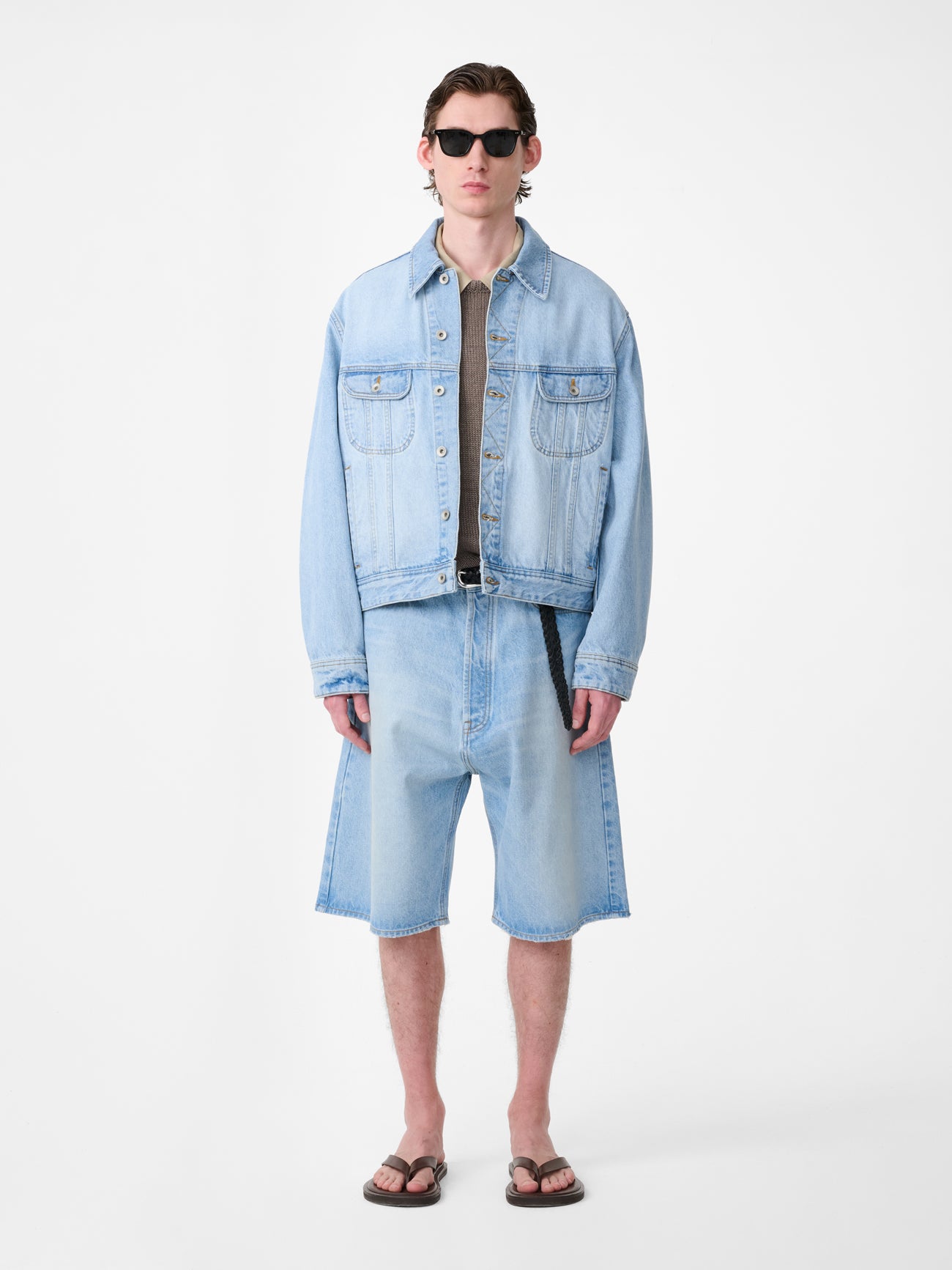 MARYLEBONE DENIM SHORT IN BLEACH WASH