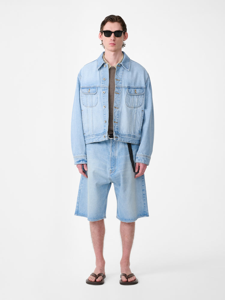 MARYLEBONE DENIM SHORT IN BLEACH WASH