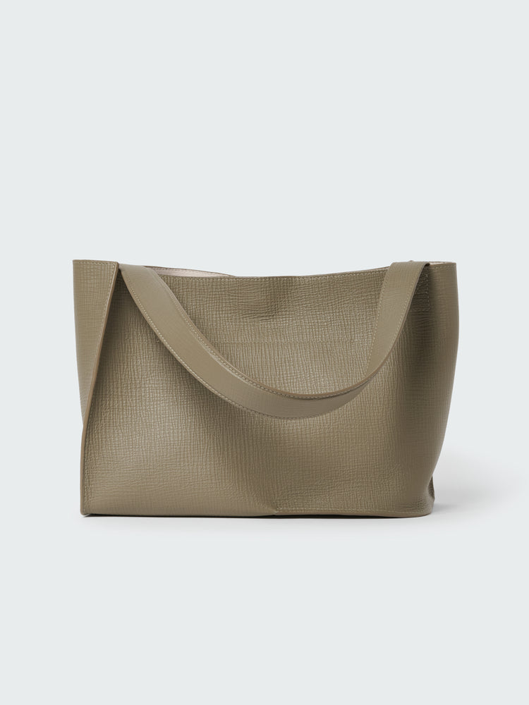 DOUBLET LEATHER MEDI BAG IN ELEPHANT