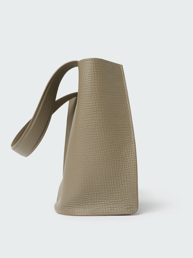 DOUBLET LEATHER MEDI BAG IN ELEPHANT