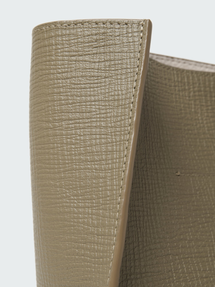 DOUBLET LEATHER MEDI BAG IN ELEPHANT