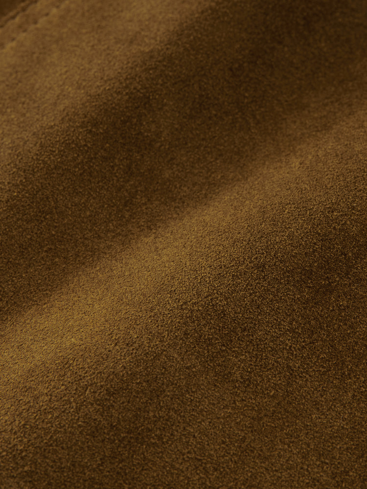MELETE SUEDE SKIRT IN MUSTARD