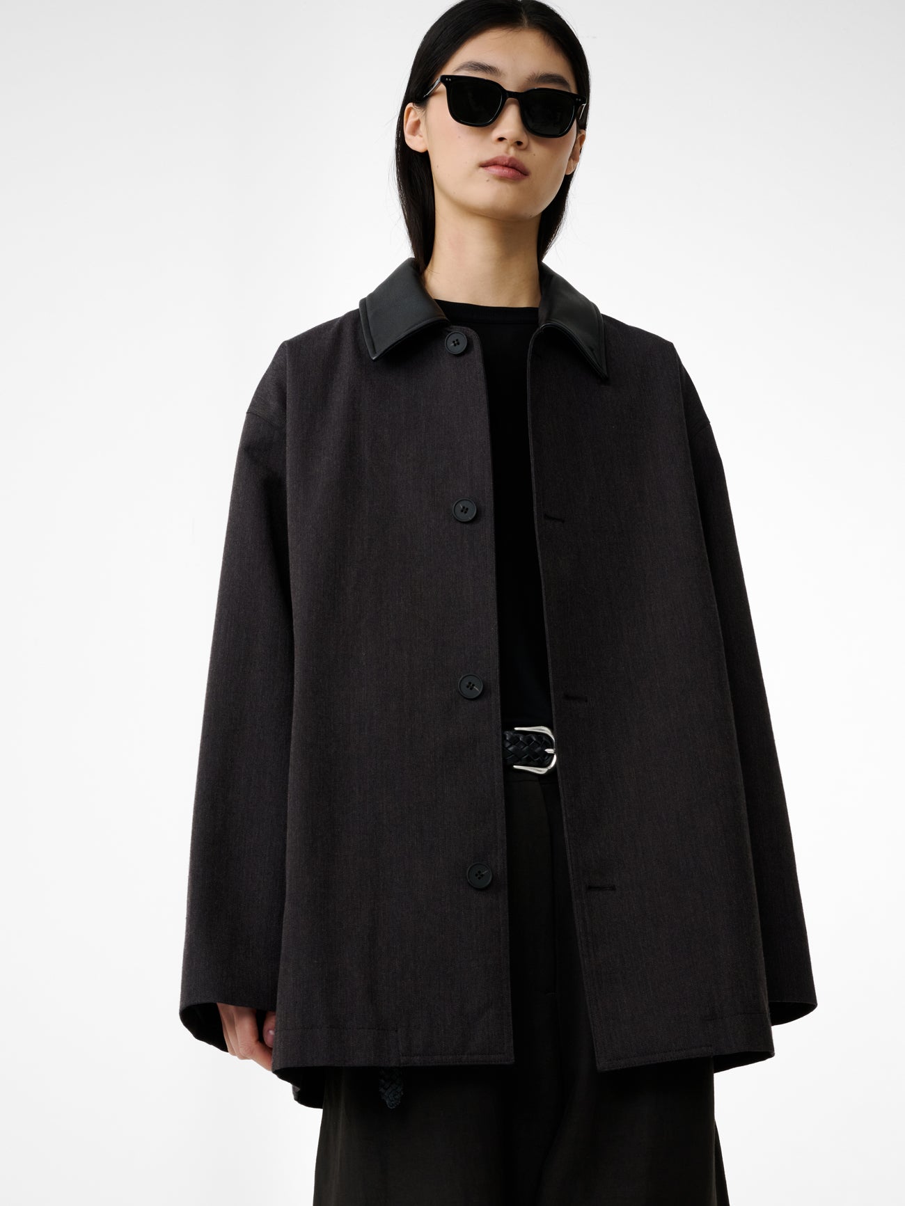 METER JACKET IN BROWN MARL