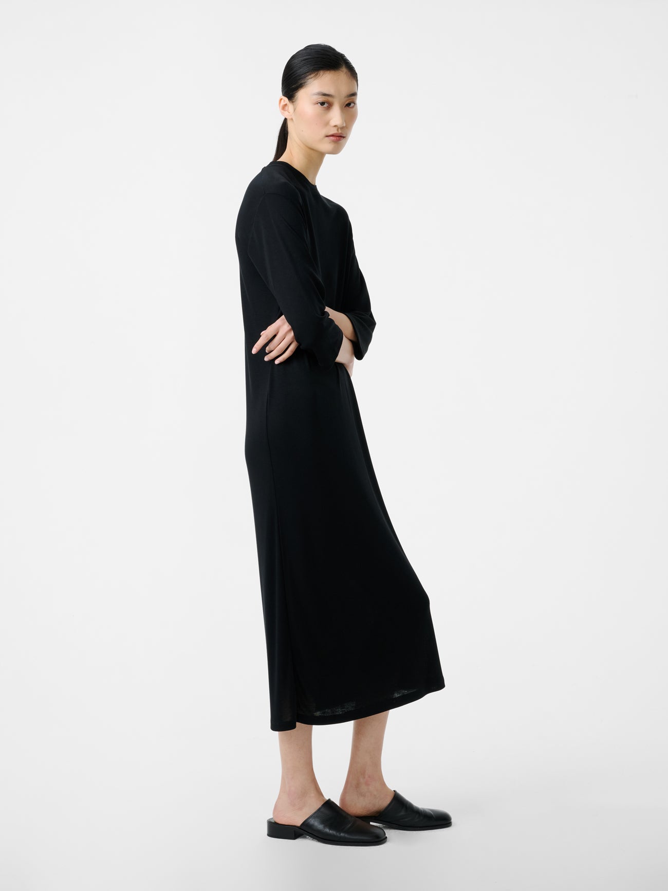 MILNER JERSEY DRESS IN BLACK