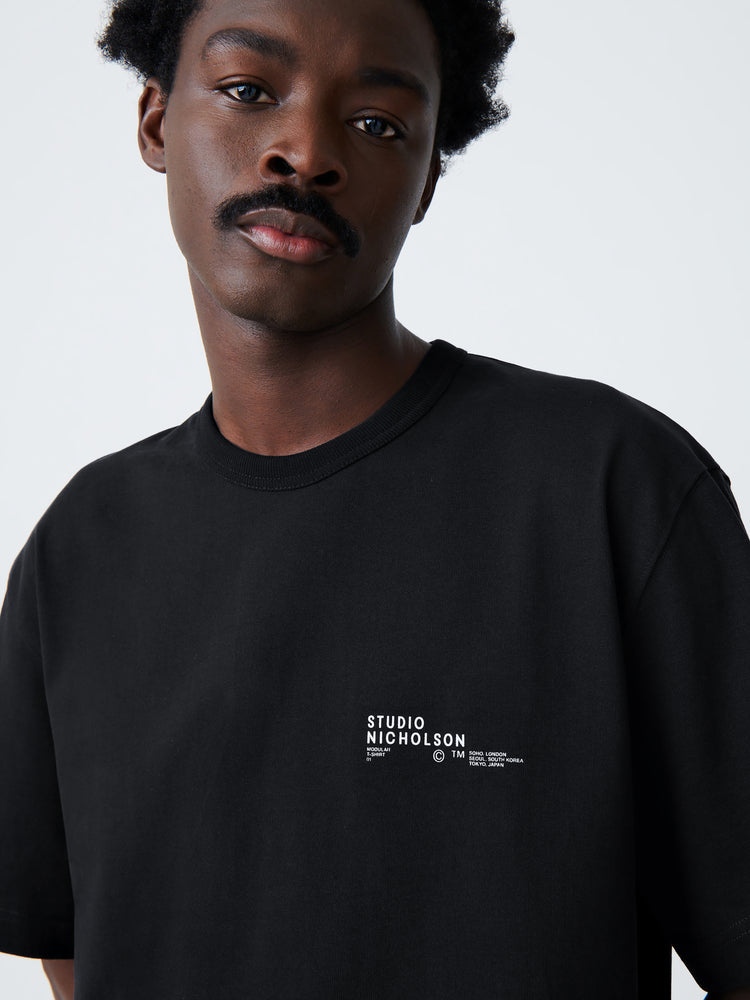 MODULE T-SHIRT IN BLACK