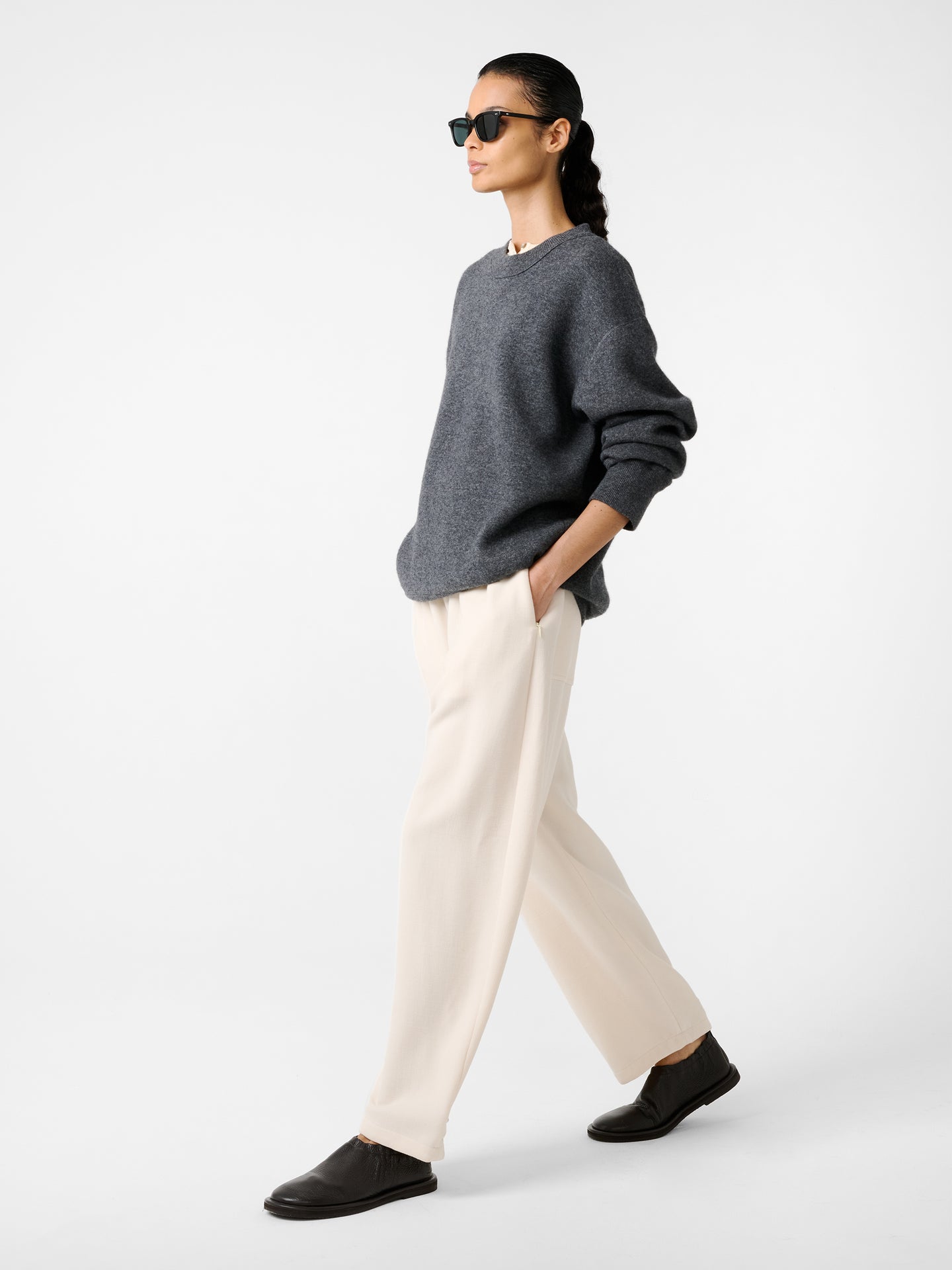 MORAY KNIT IN CHARCOAL MARL