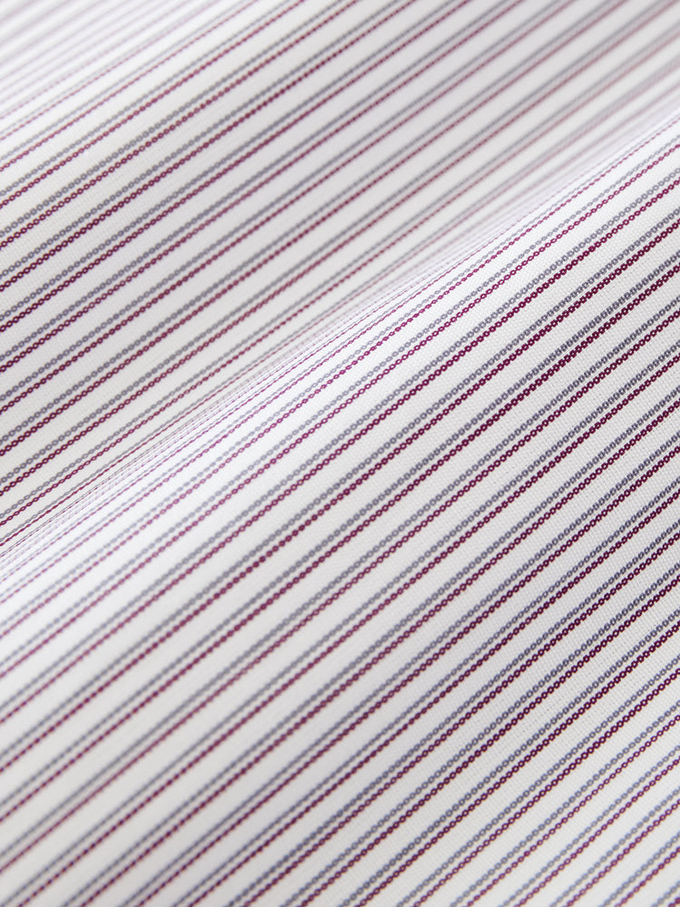 SN X AARON LEVINE NICK SHIRT IN GREY / RED STRPE