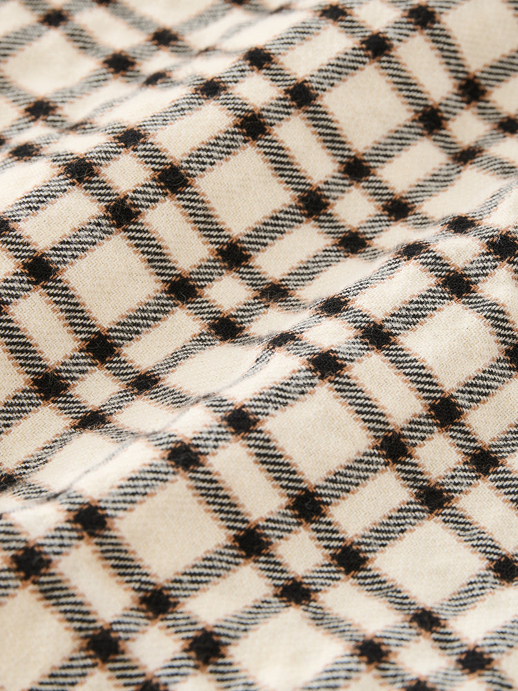 NOSTRA SHIRT IN CANVAS / BLACK CHECK