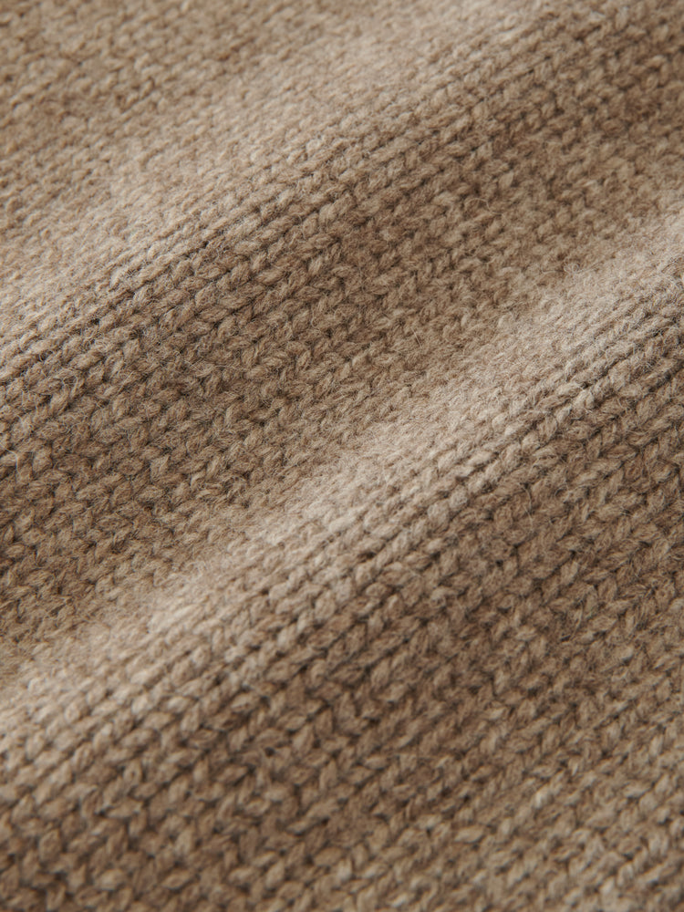 ORENA KNIT POLO IN NATURAL MARL