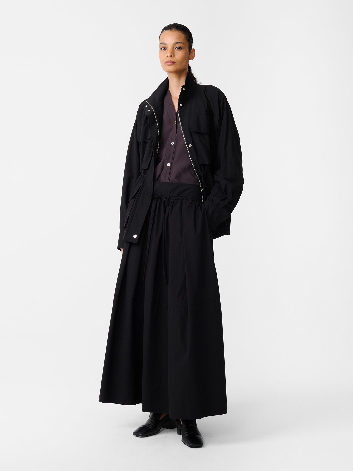 OTTOWA SKIRT IN WASHED BLACK