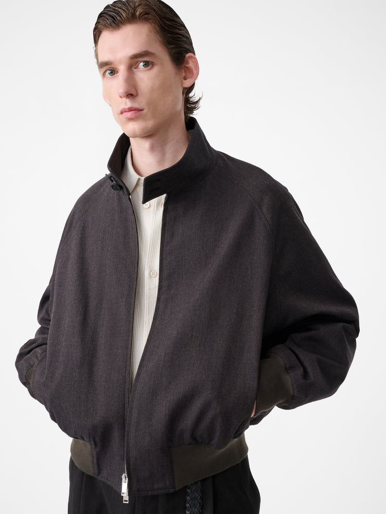 OVER JACKET IN BROWN MARL