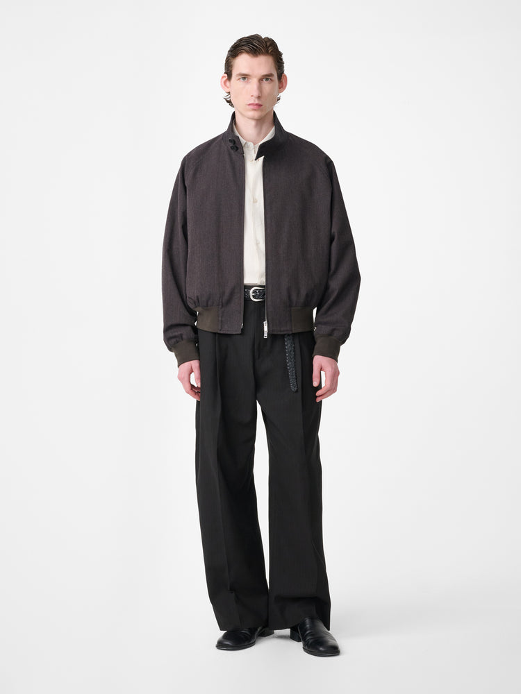OVER JACKET IN BROWN MARL