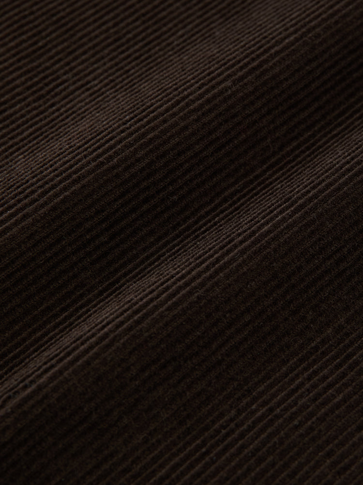 PAOLO CORDUROY WIDE LEG PANT IN COFFEE