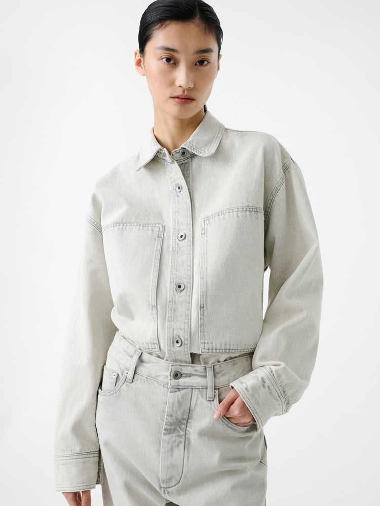 PASO DENIM SHIRT IN PUMICE