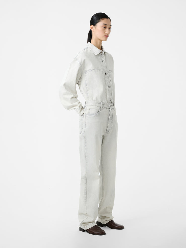 PASO DENIM SHIRT IN PUMICE