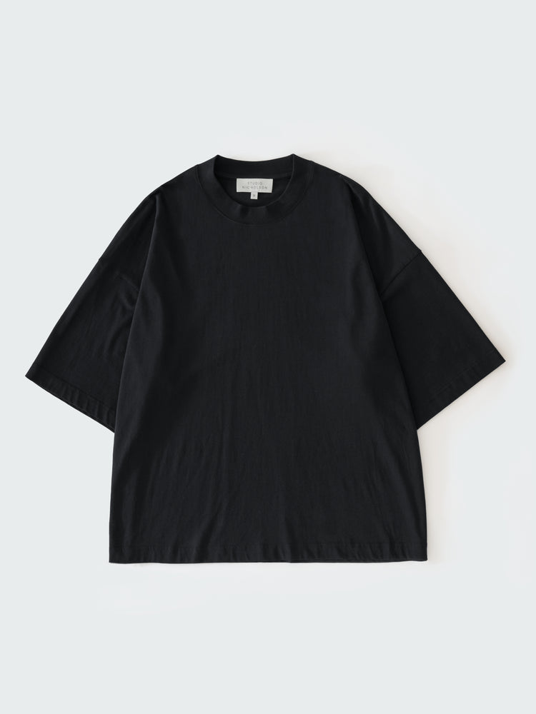 PIU LOGO T-SHIRT IN BLACK