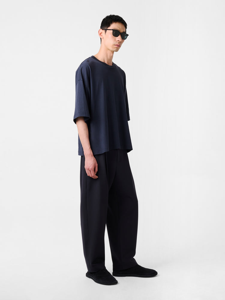 PIU LOGO T-SHIRT IN DARKEST NAVY