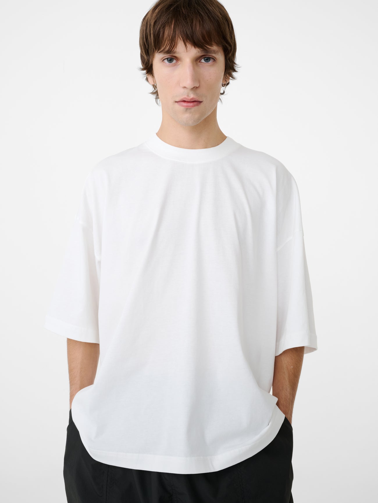 PIU LOGO T-SHIRT IN OFF WHITE