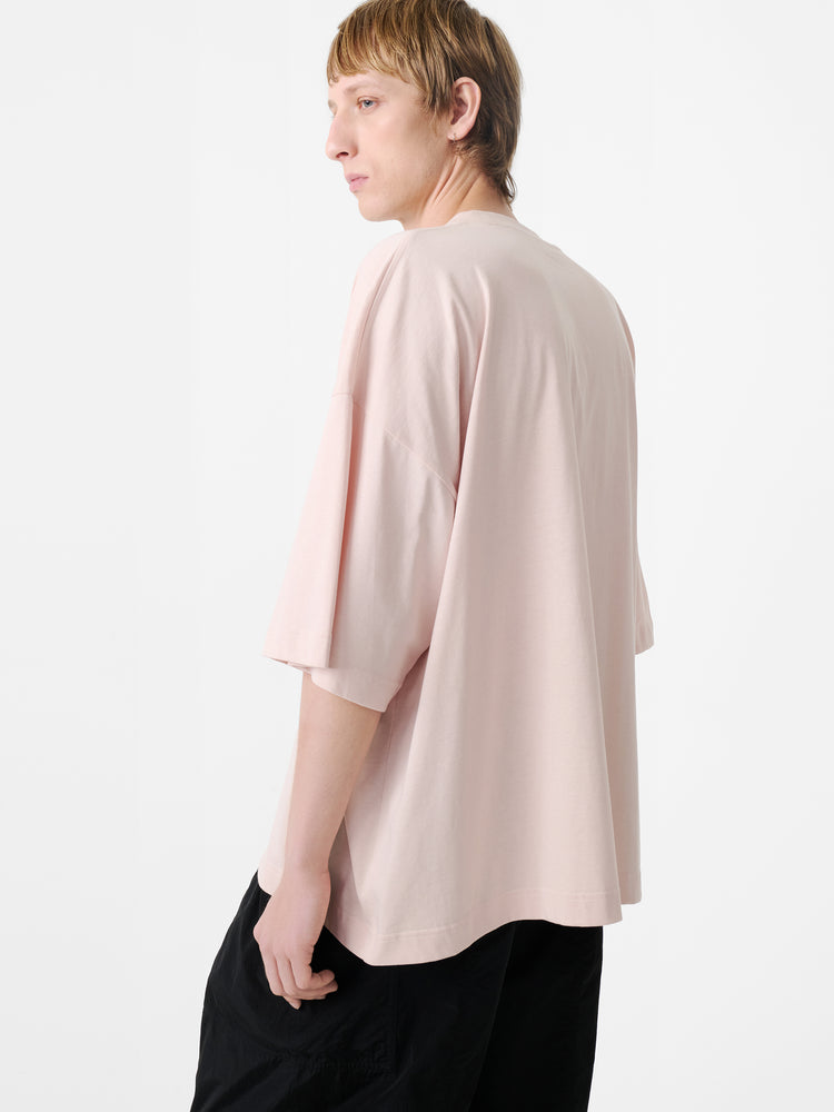 PIU LOGO T-SHIRT IN  PETAL