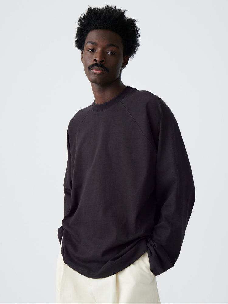 PLATT T-SHIRT IN BLACK GRAPE