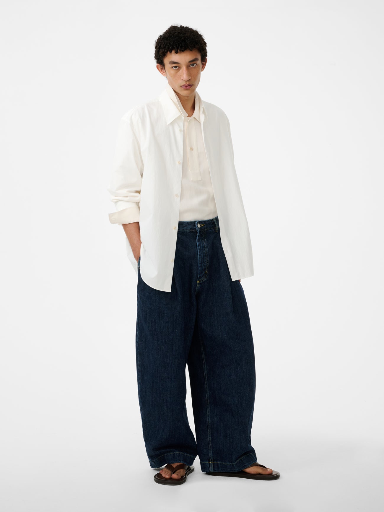 PUCH WIDE LEG DENIM PANT IN INDIGO