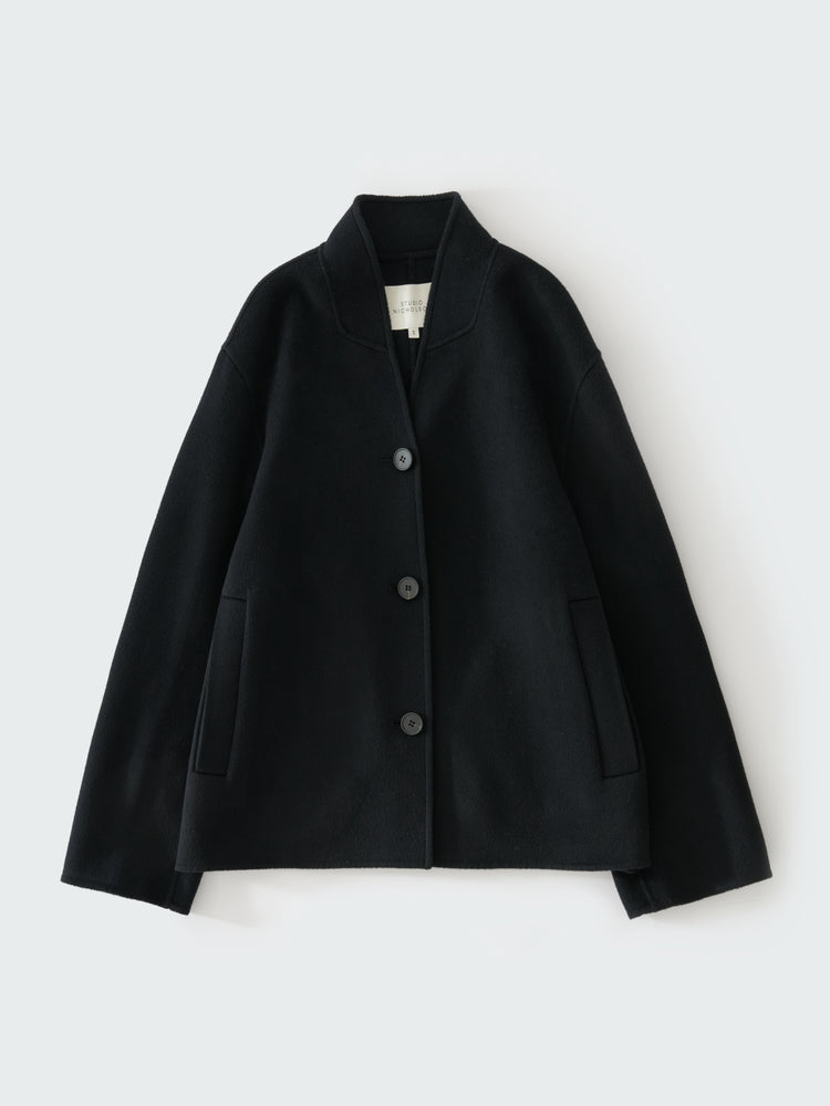 RHINE WOOL JACKET IN DARKEST NAVY