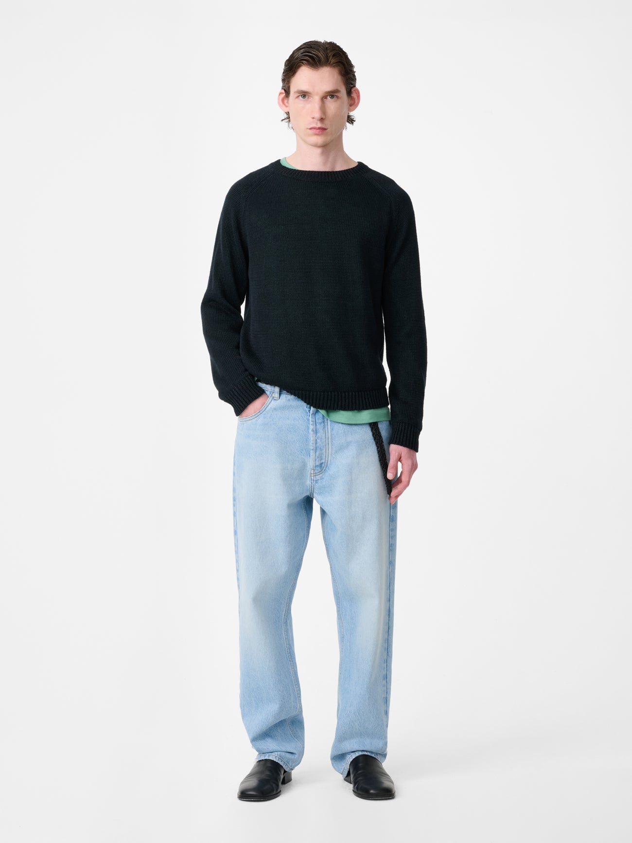 RISO DENM PANT BLEACHED WASH