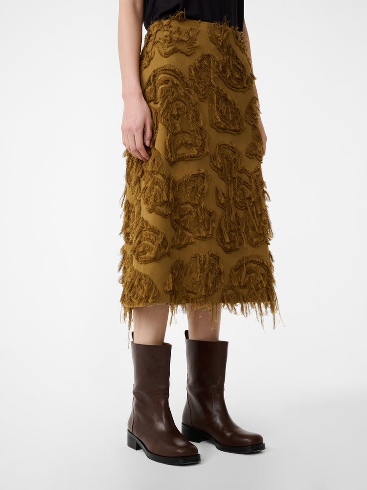 ROEPER SKIRT IN MUSTARD