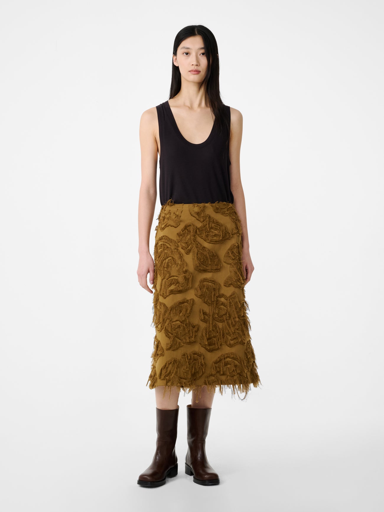 ROEPER SKIRT IN MUSTARD