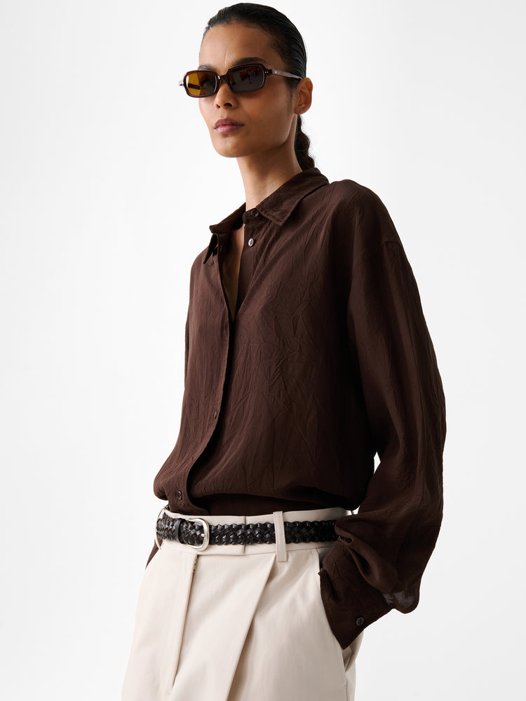 ROUEN SHIRT IN ALMOND