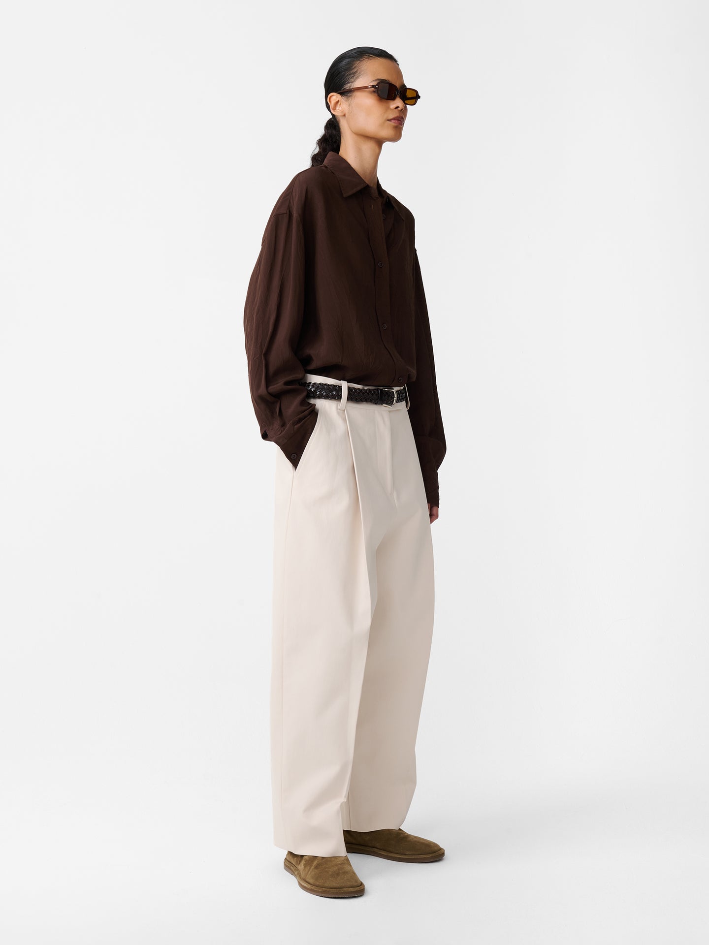 ROUEN SHIRT IN ALMOND