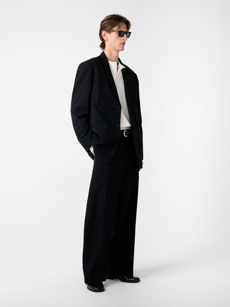 ROVERSI WOOL JACKET IN BLACK