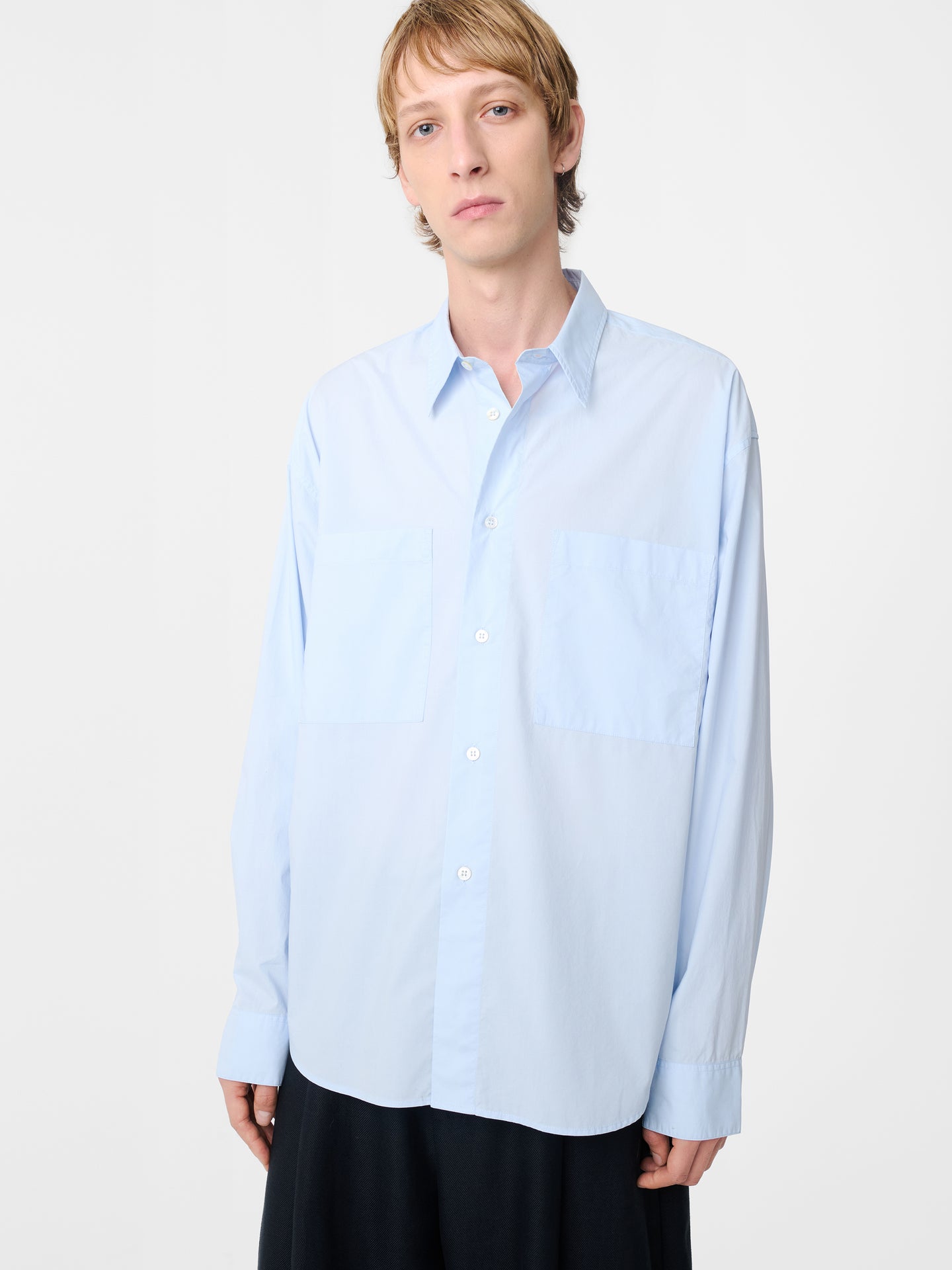 SALIN SHIRT IN  SKY BLUE