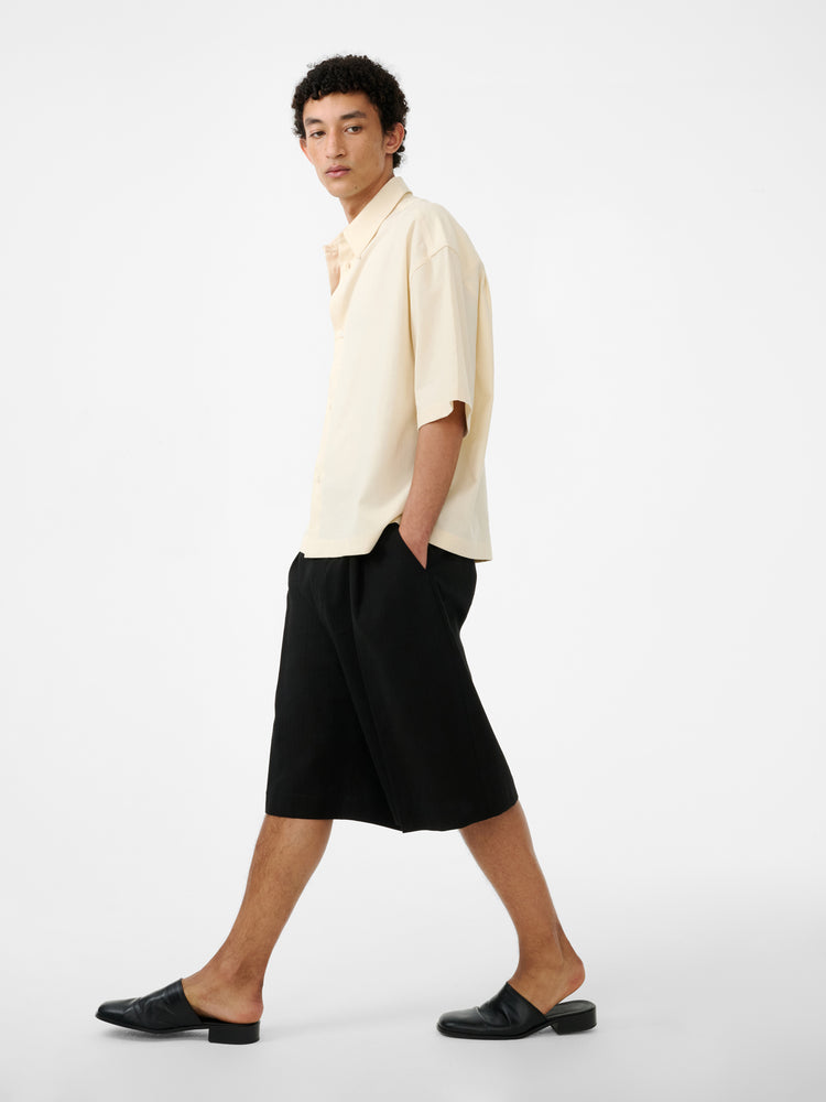 SANKO MATELASSE SHIRT IN ANTIQUE WHITE