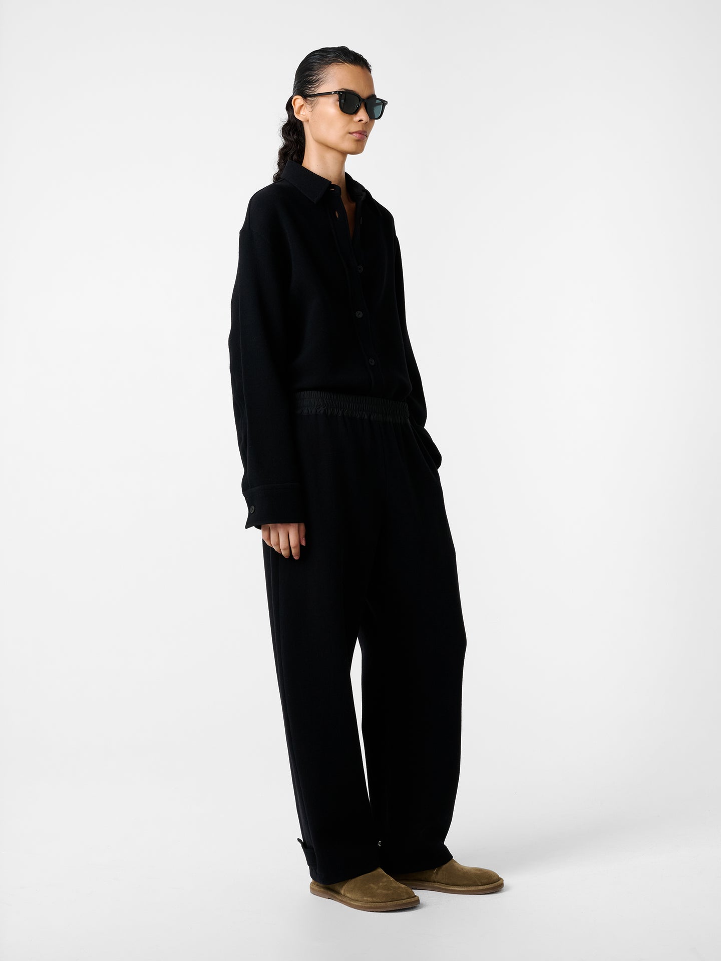 SANTIN SHIRT IN BLACK