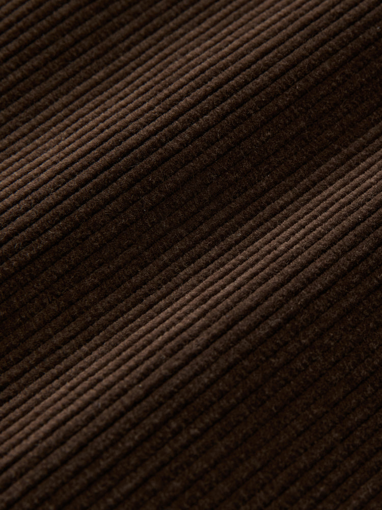 SANTINI CORDUROY SHIRT IN ESPRESSO