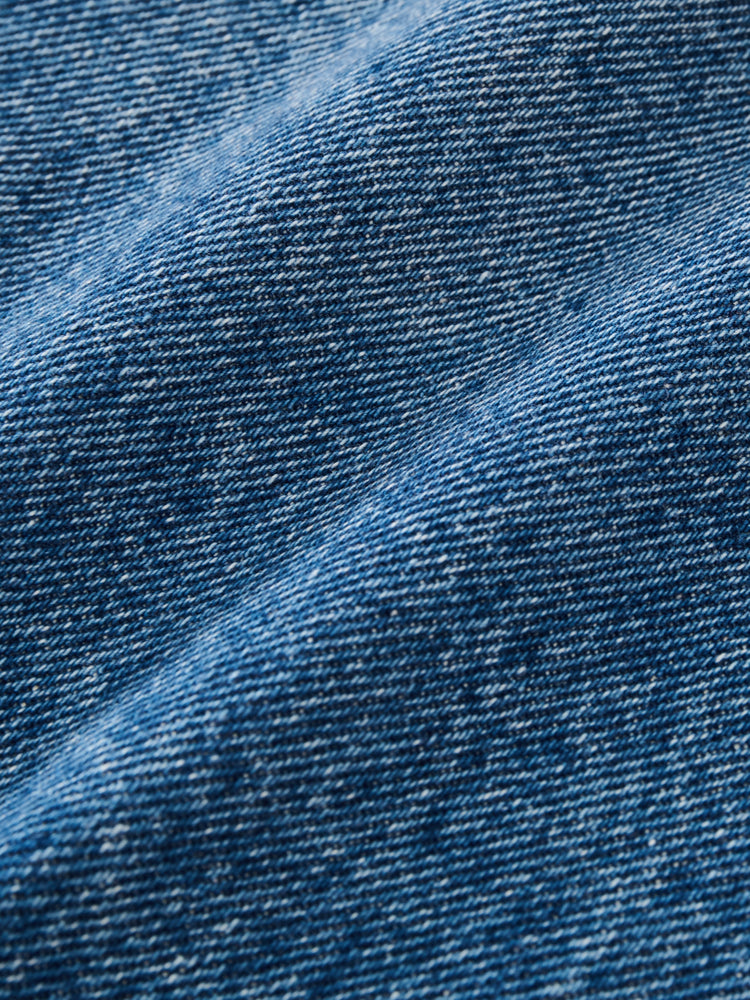 SAXON DENIM SHIRT IN WORN WASH INDIGO