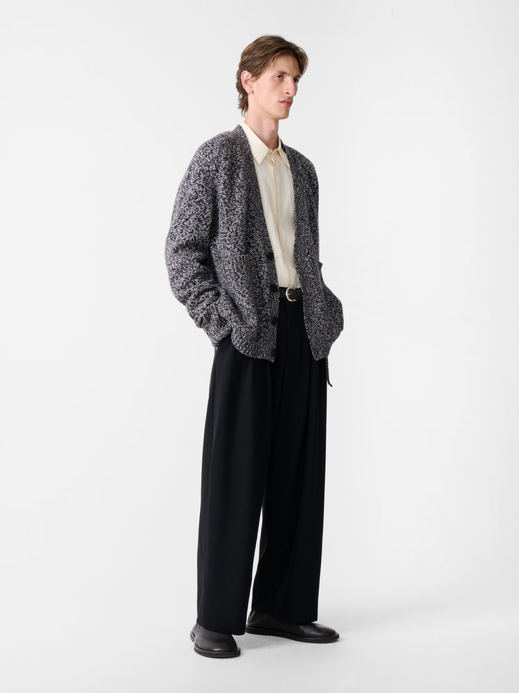 SEN KNIT IN NAVY MOULINE