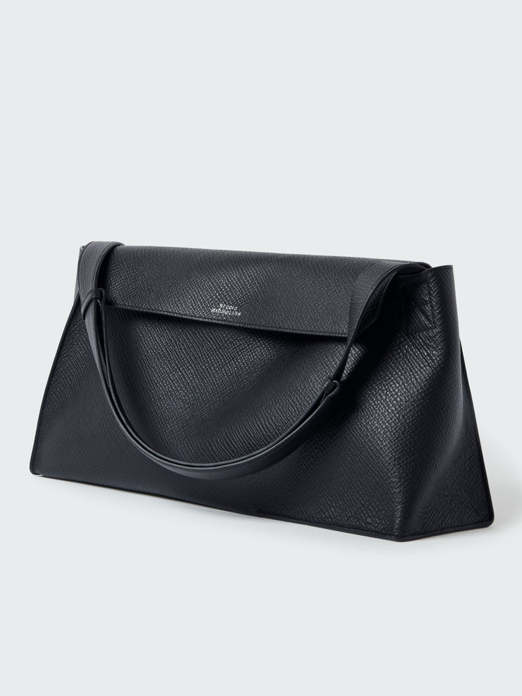 【EXCLUSIVE】SHIBORU LEATHER BAG IN DARKEST NAVY
