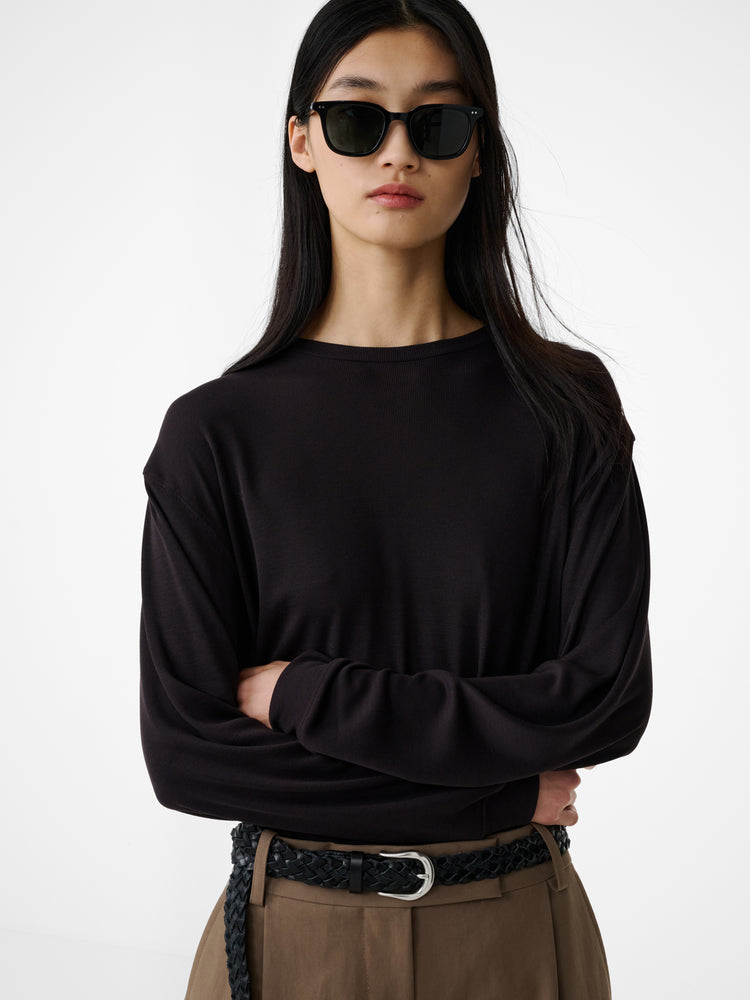 SIMMONS JERSEY IN BLACK GRAPE