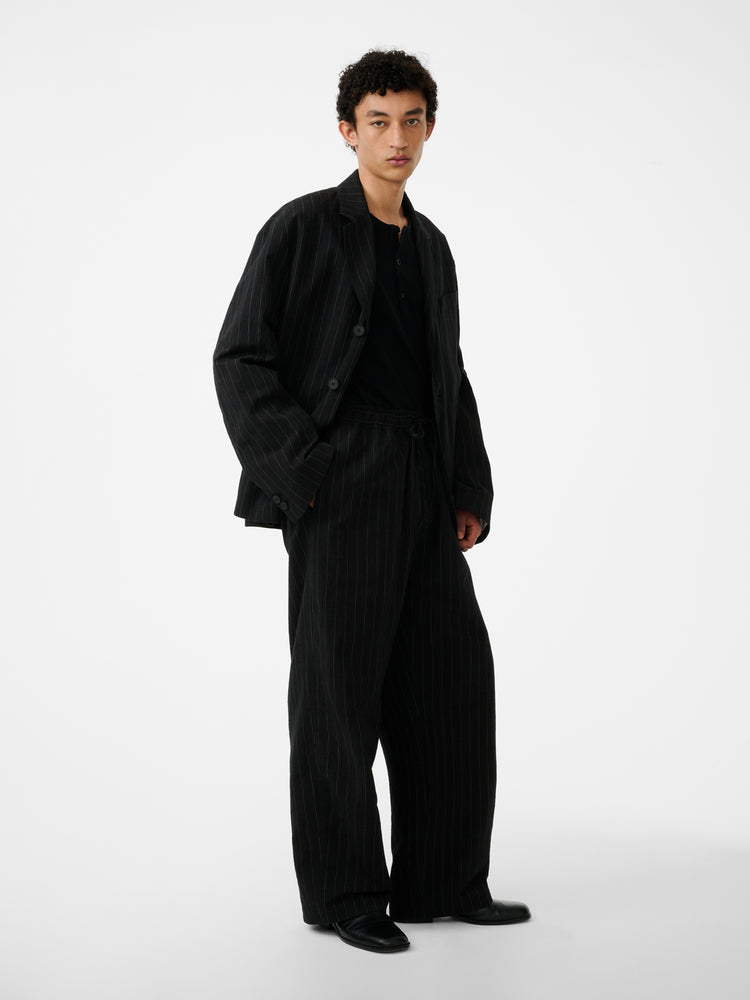 SONNY PINSTRIPE PANT IN BLACK