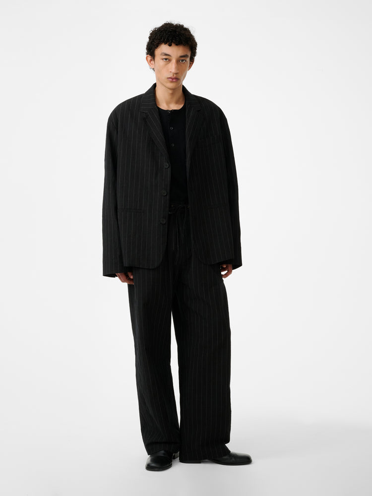 SONNY PINSTRIPE PANT IN BLACK