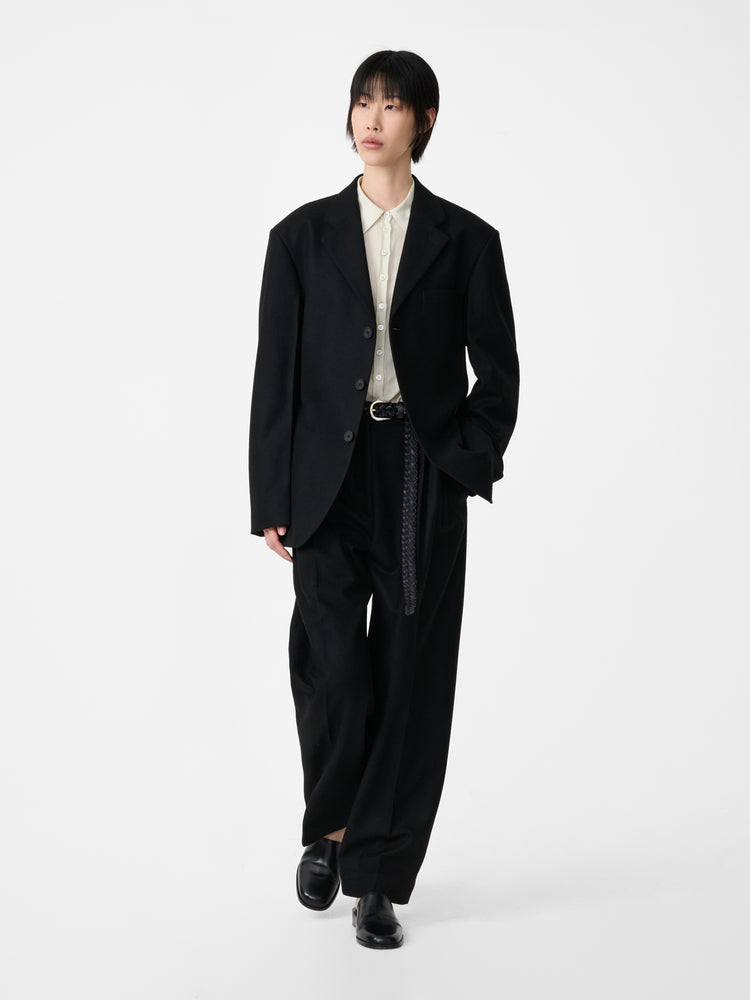 SPERRO WOOL TAILORED PANT IN BLACK