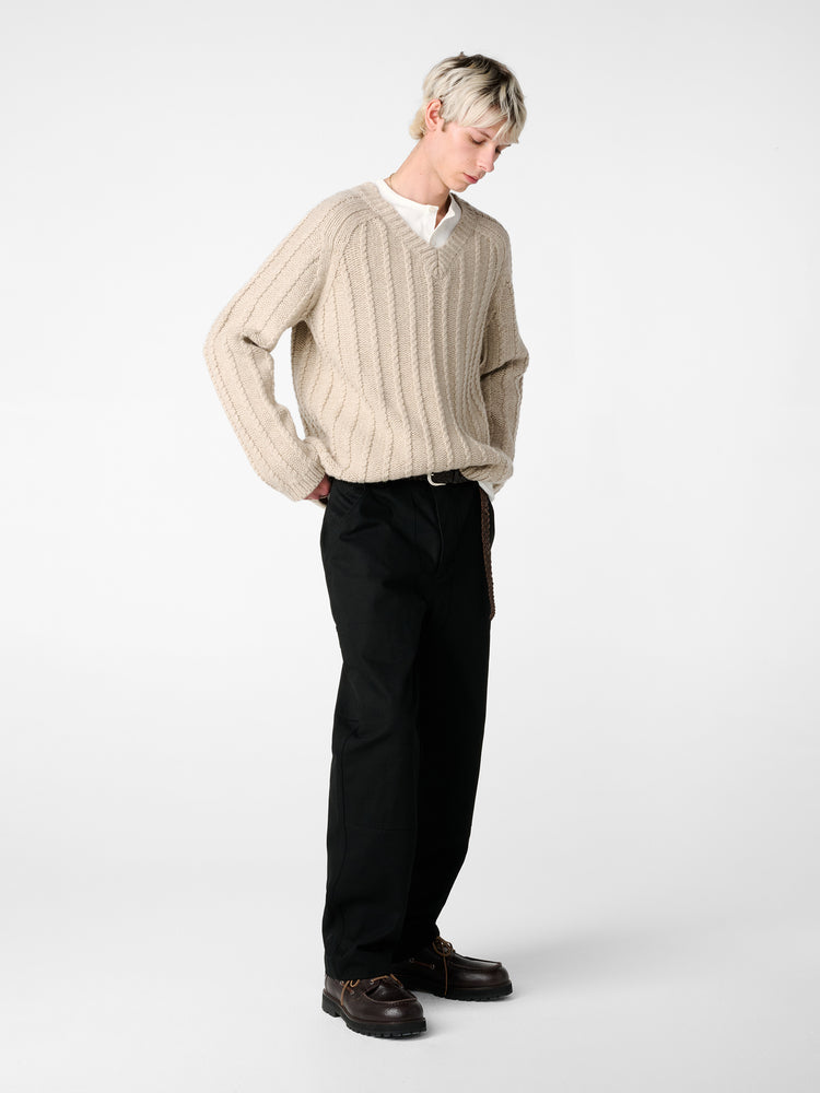 SN X AARON LEVINE SUSSEX KNIT IN OATMEAL