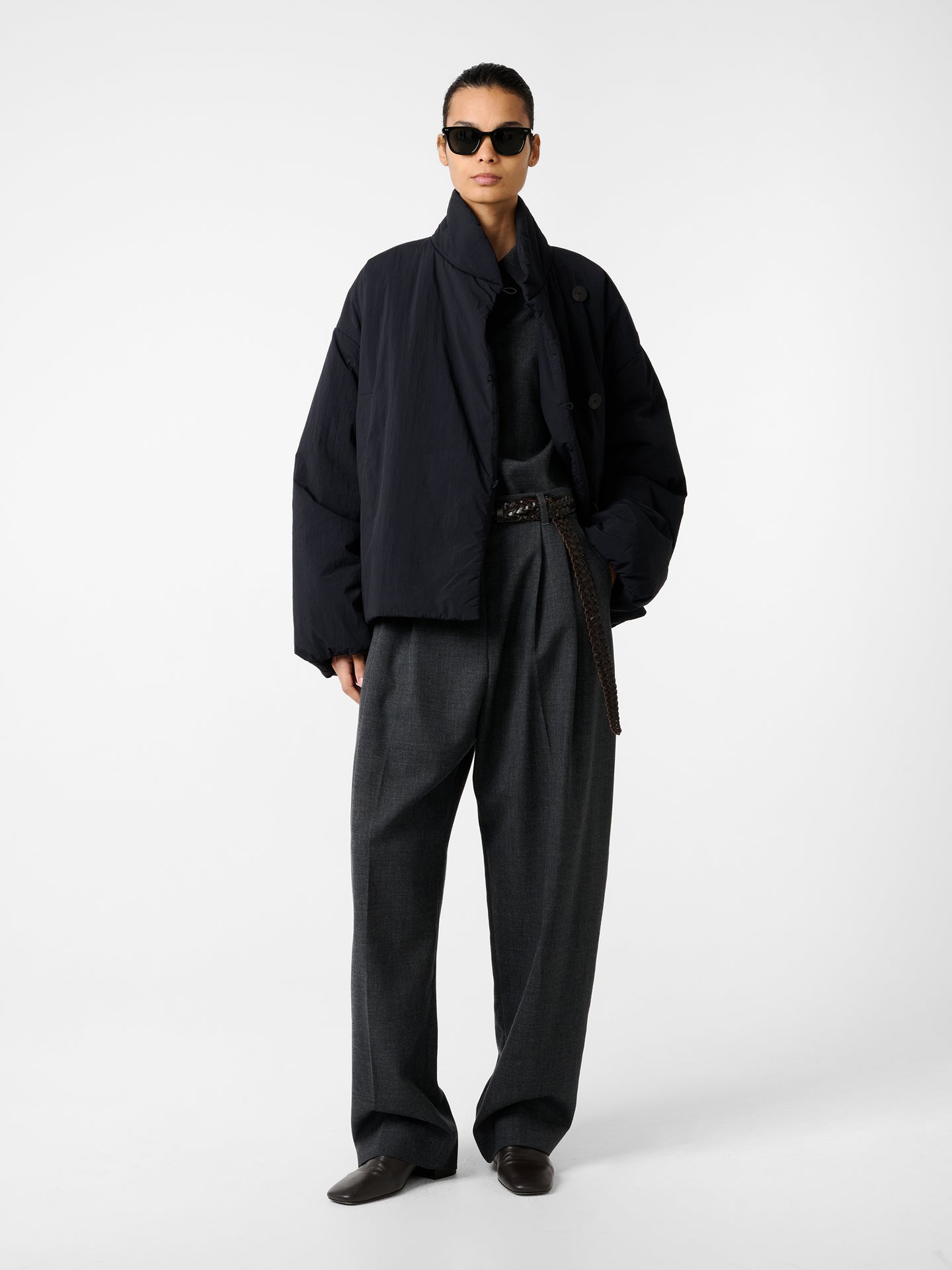 VANER PADDED JACKET IN DARKEST NAVY