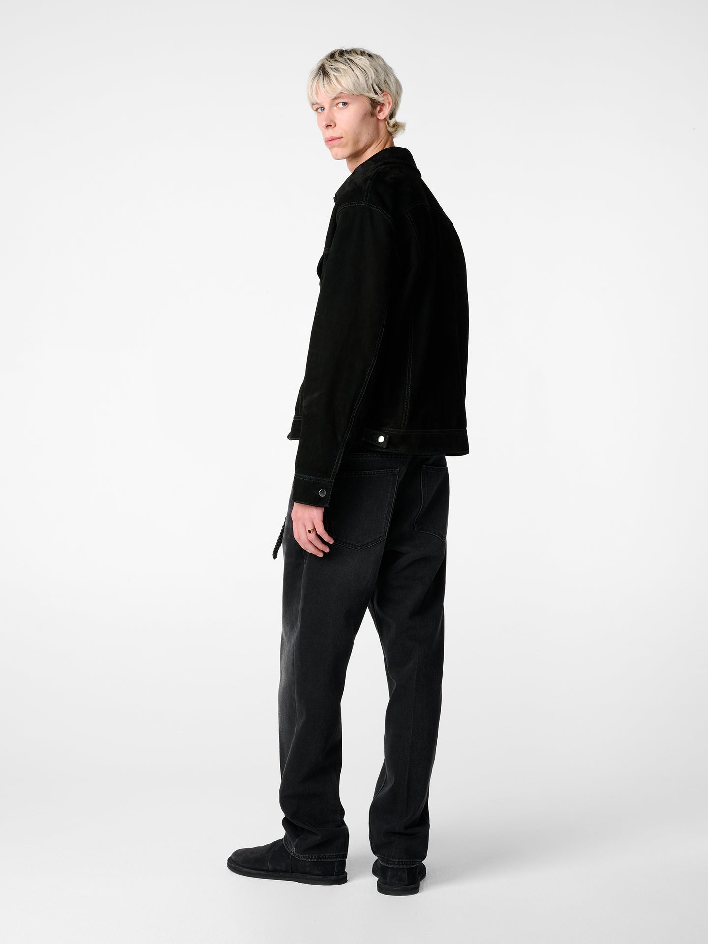 SN X AARON LEVINE WINDSLOW DENIM PANT IN BLACK COWBOY CREASE