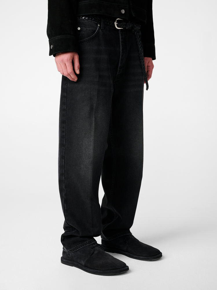 SN X AARON LEVINE WINDSLOW DENIM PANT IN BLACK COWBOY CREASE