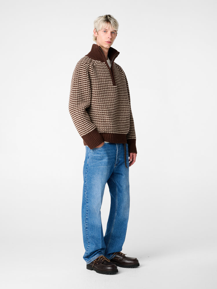 SN X AARON LEVINE WINDSLOW DENIM PANT IN INDIGO COWBOY CREASE