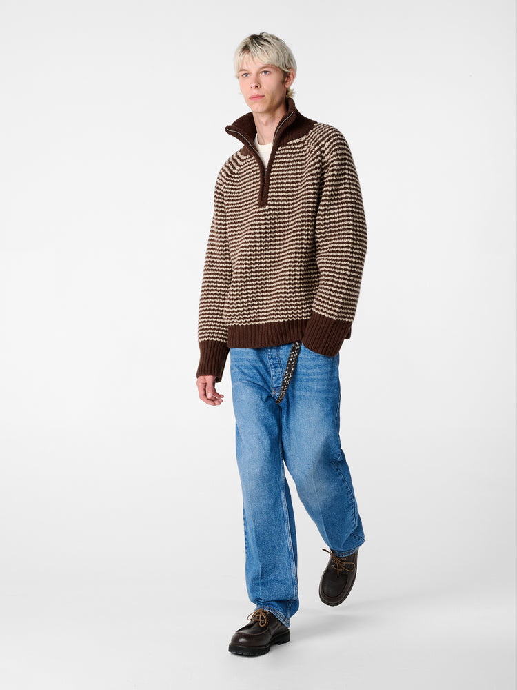 SN X AARON LEVINE WINDSLOW DENIM PANT IN INDIGO COWBOY CREASE